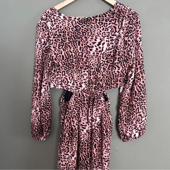 Anthropologie x ranna gill cheetah print dress with side cutouts nwt - Picture 5 of 6
